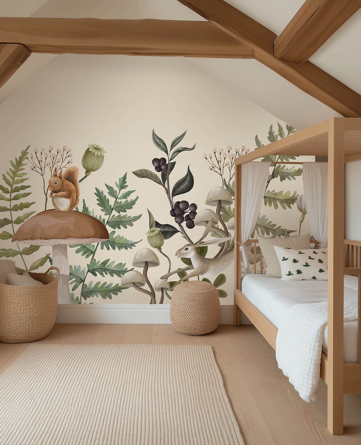 Tapetenmuster in Pfingstrosengrün