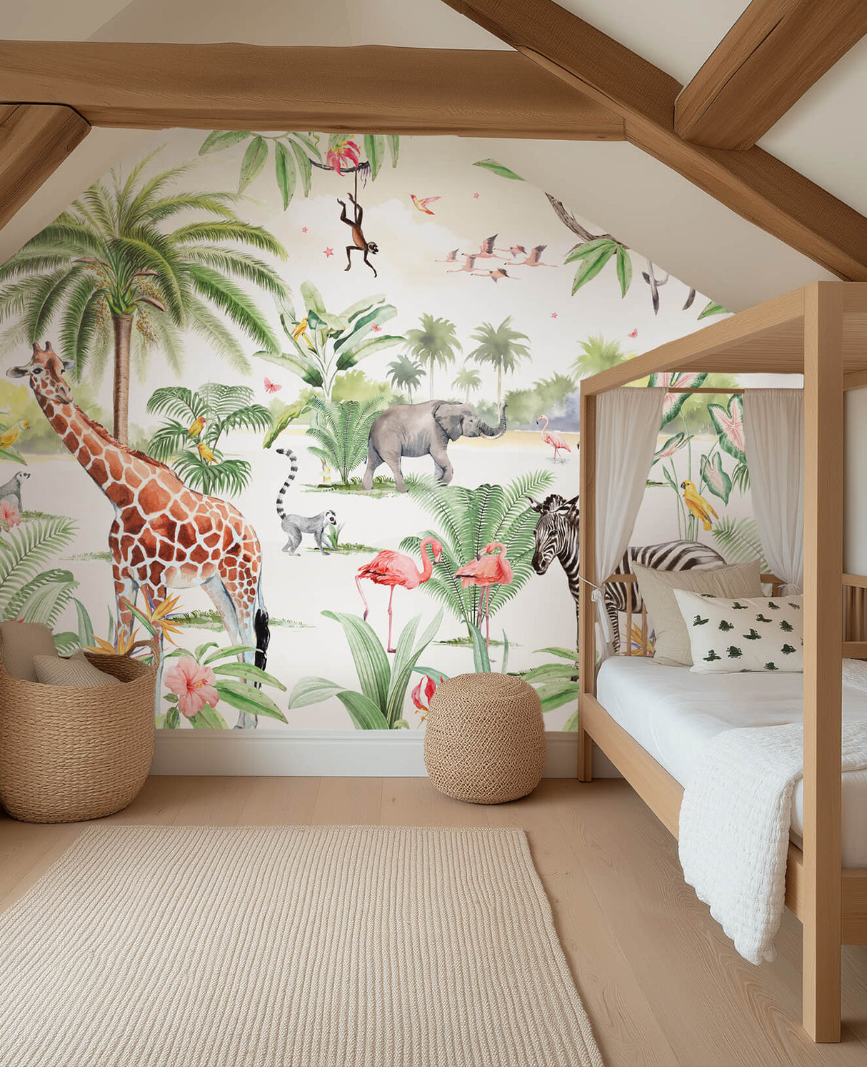 Peony Green Behang Sample