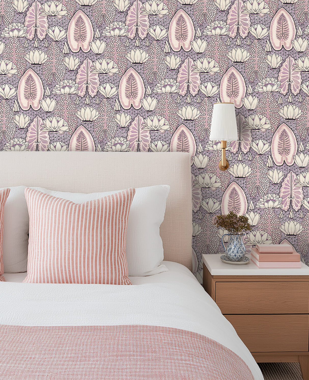 Lily Serenade Purple Wallpaper