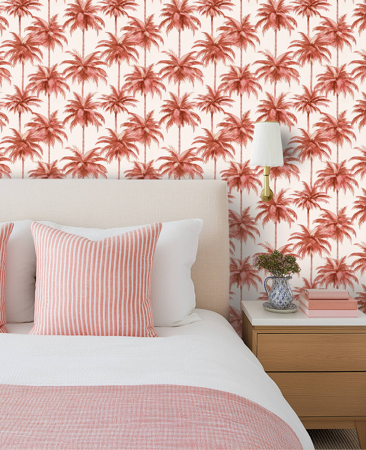 Peony Green Behang Sample