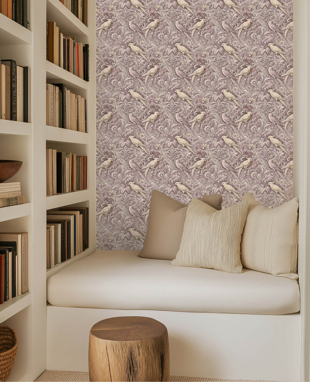 Plume Royale Purple Wallpaper Sample