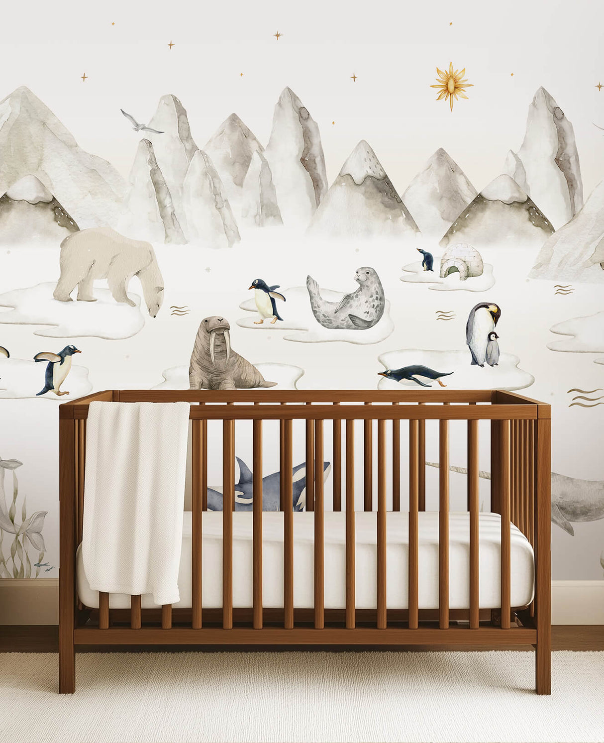 Tapetenmuster in Pfingstrosengrün