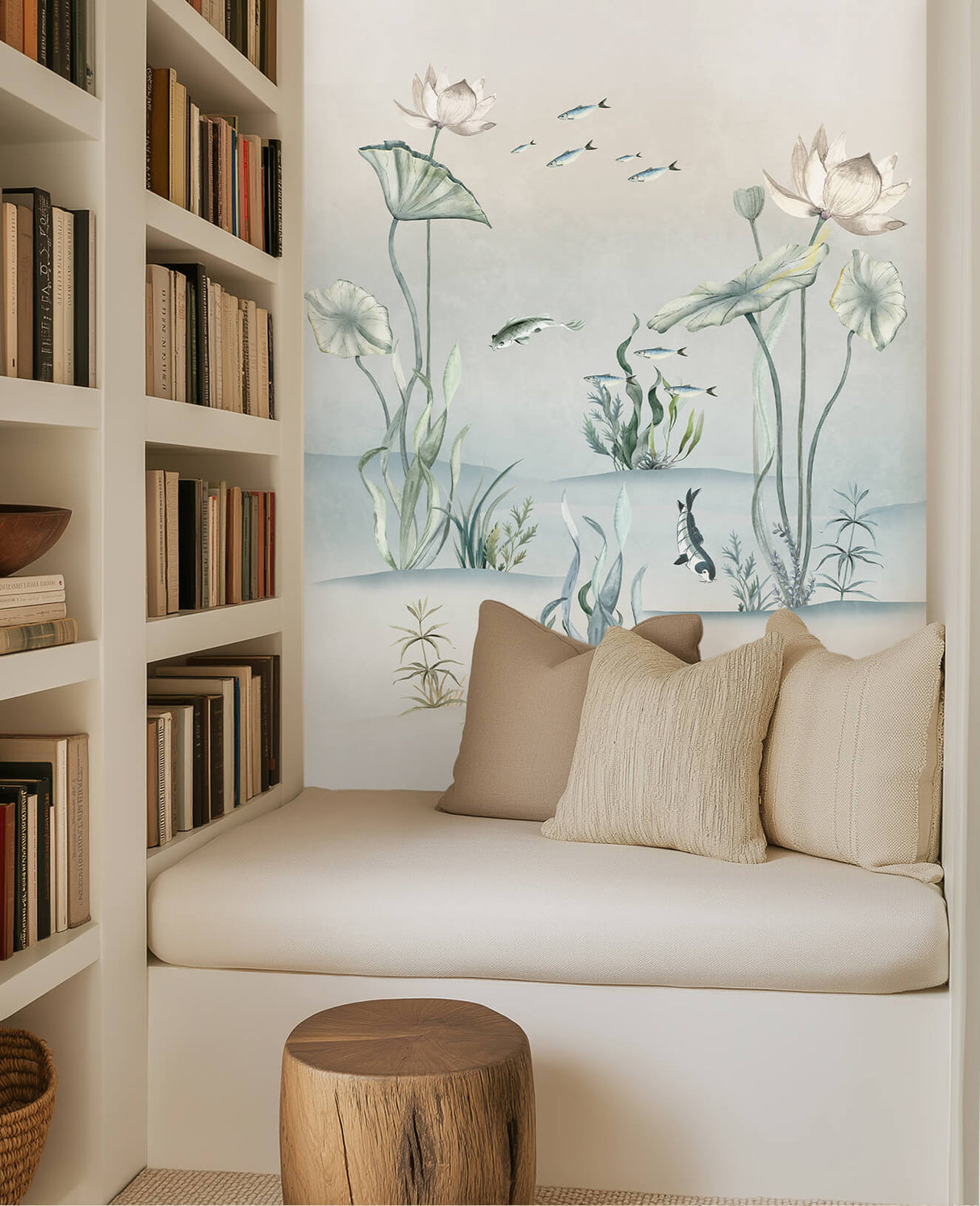 Peony Green Behang Sample