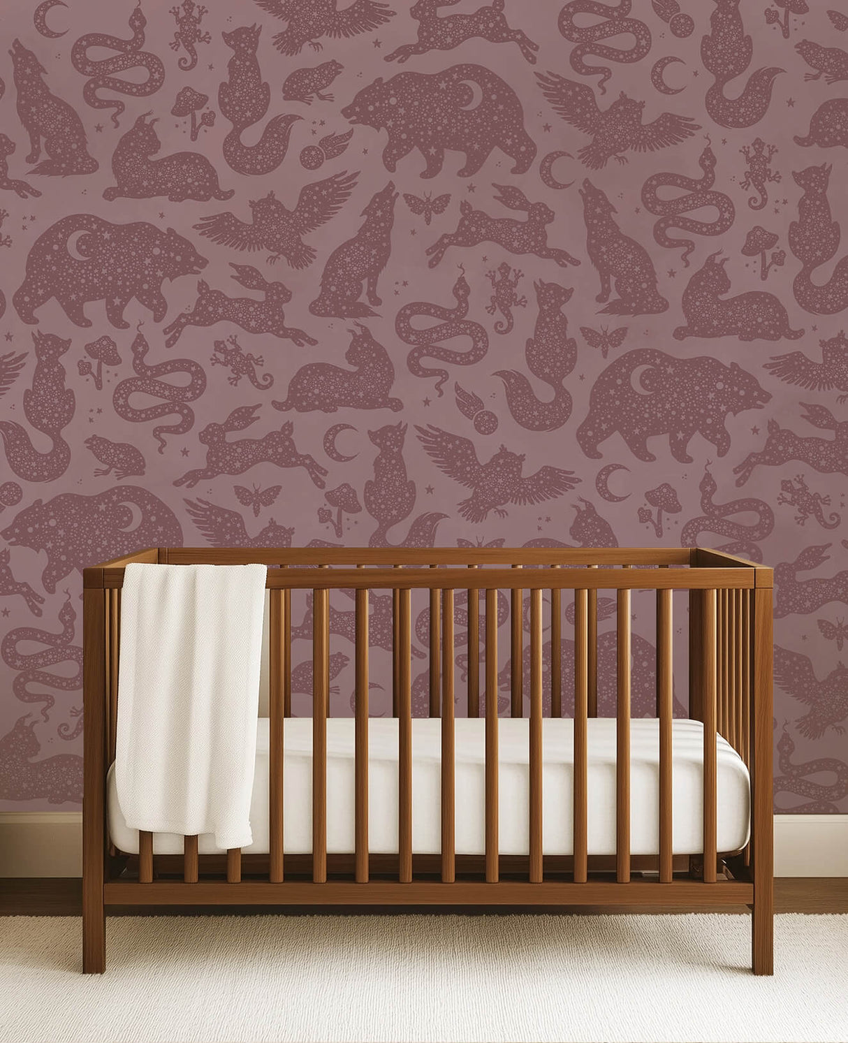 Tapetenmuster in Pfingstrosengrün