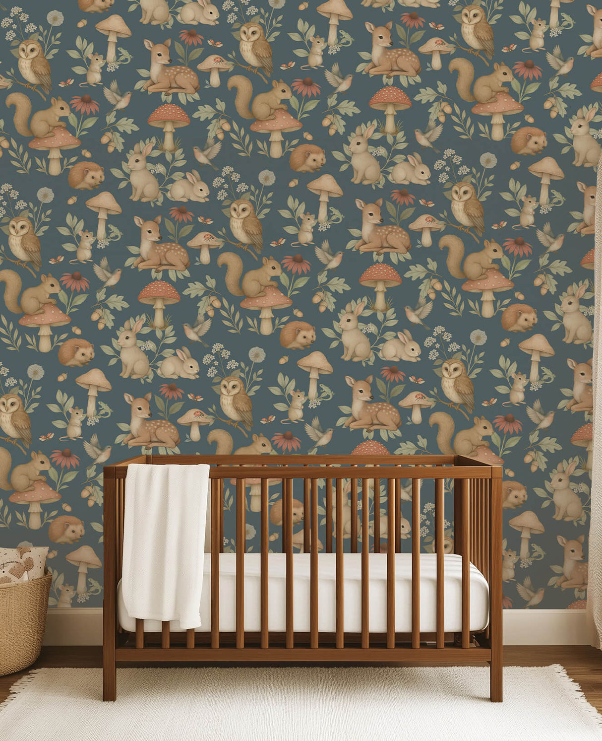 Tiny Forest Blue Wallpaper Sample