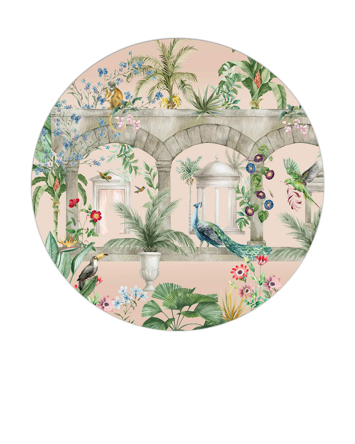 Floral Arches Wallpaper