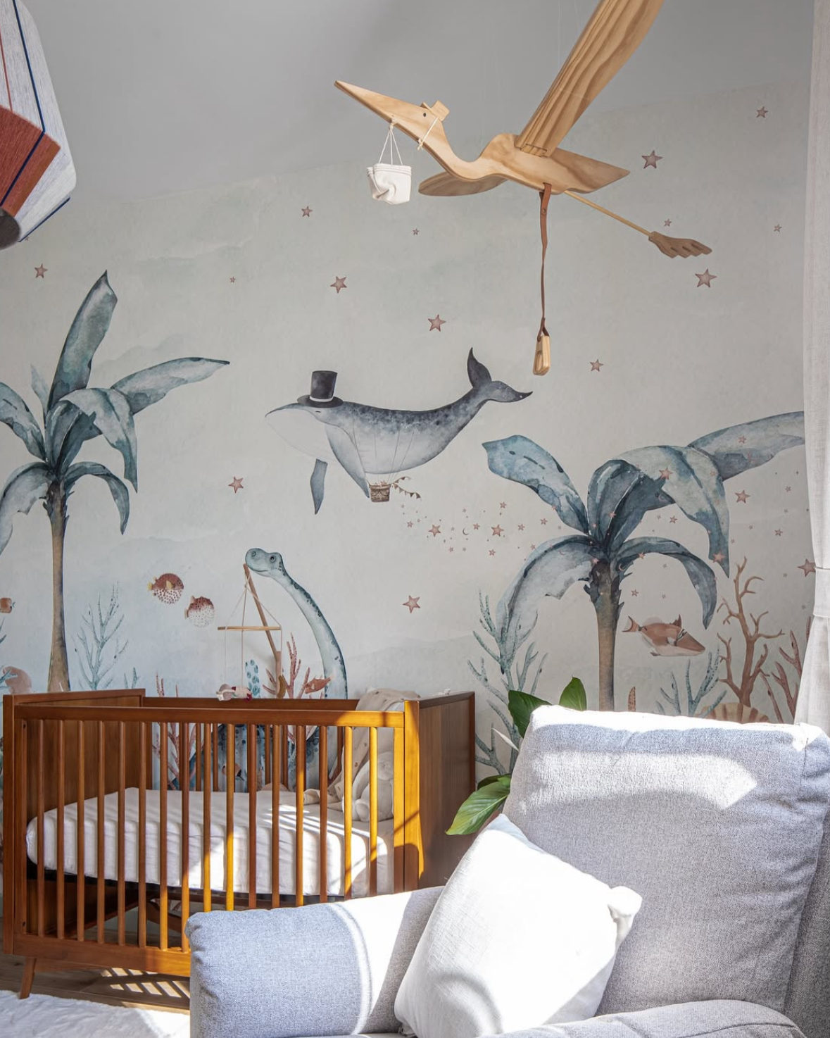 Fliegende Wale Hintergrund