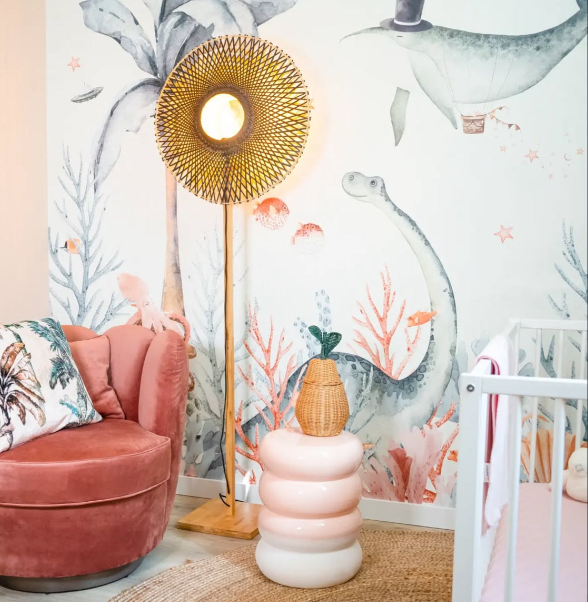 Fliegende Wale Hintergrund