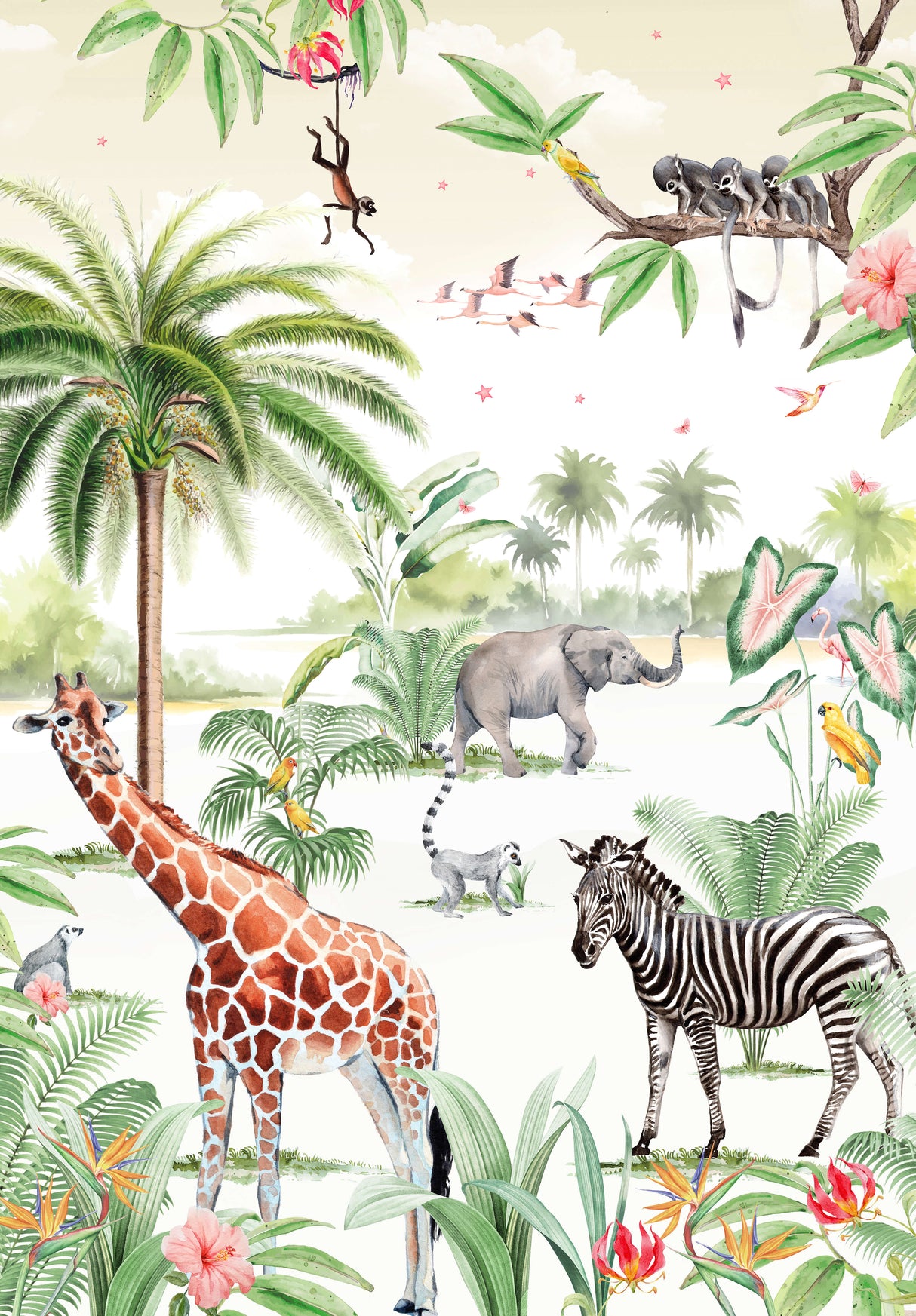 Dschungel Geschichten Tapete