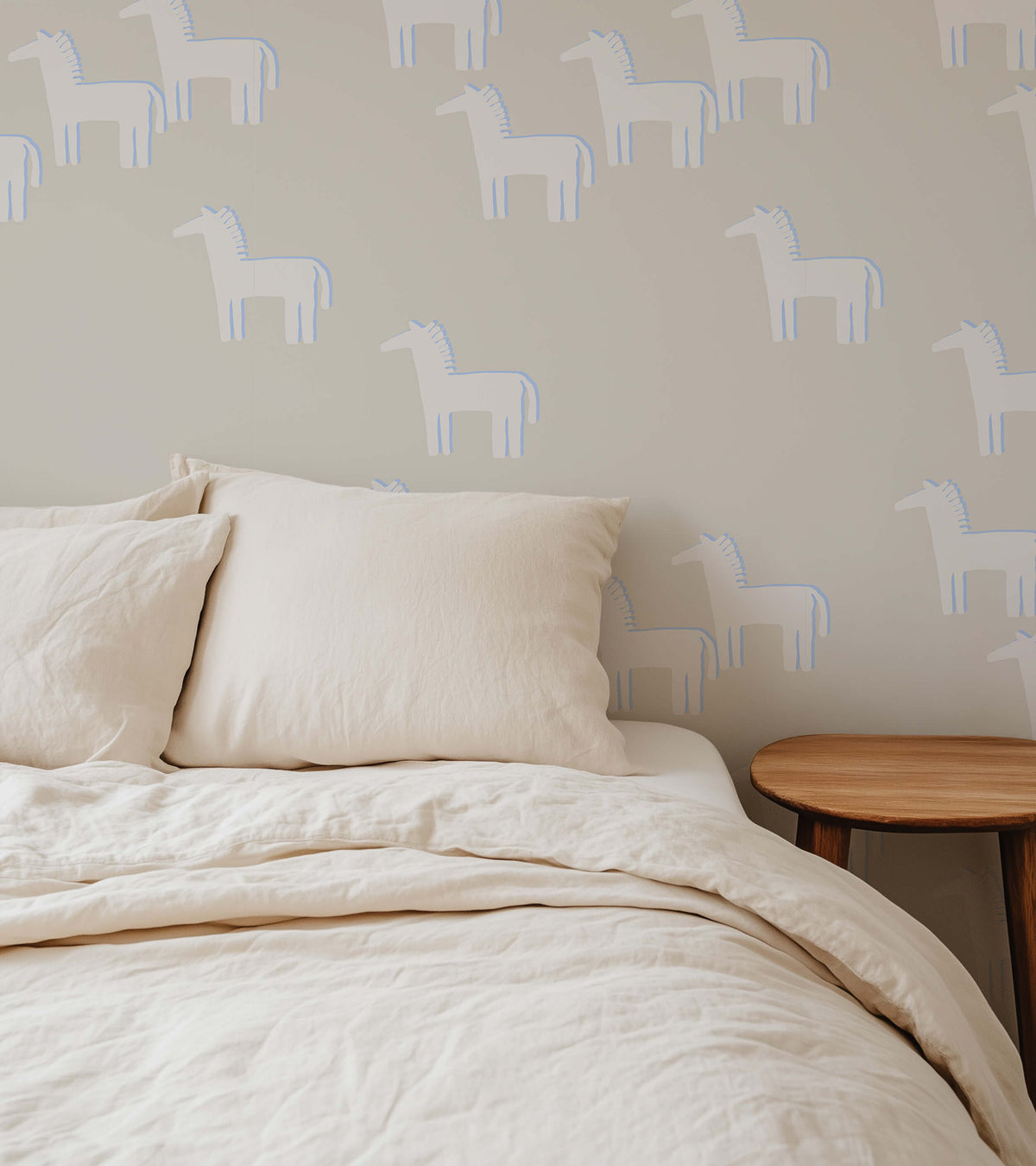 Horse - Beige Blue Sample