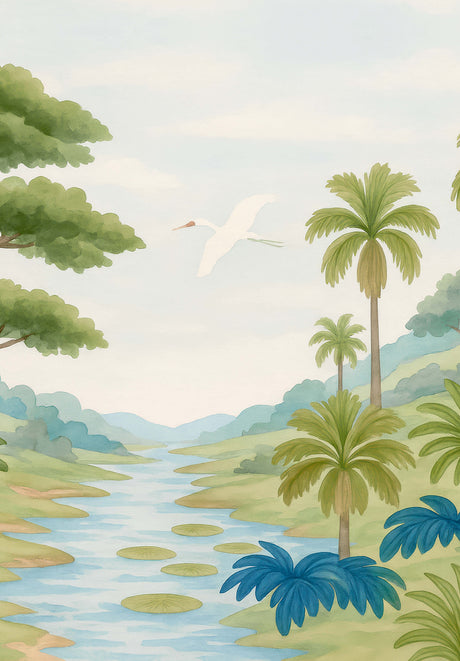 Palm River Wallpaper Sample