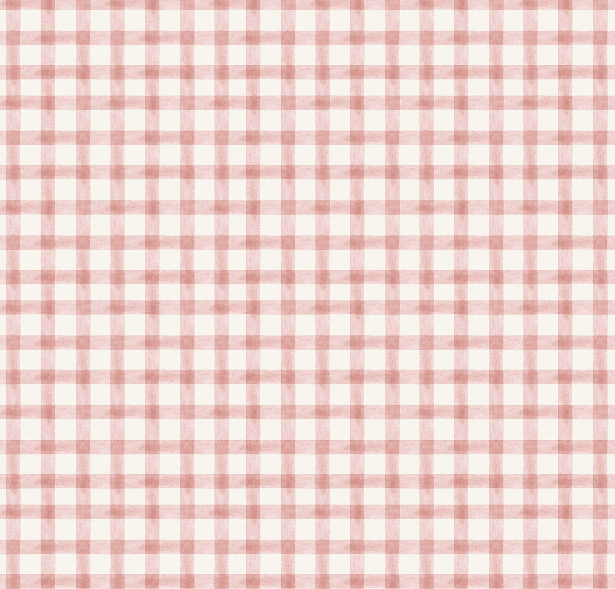 Sage Check Pink Wallpaper