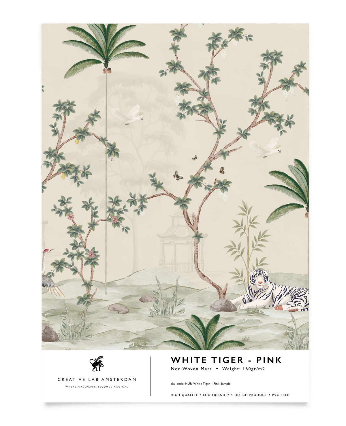 White Tiger - Pink Sample