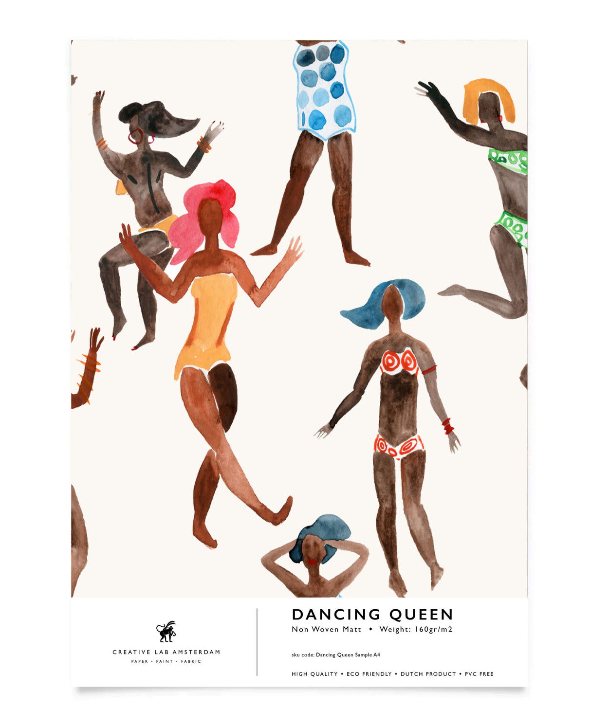 Peony Green Behang Sample