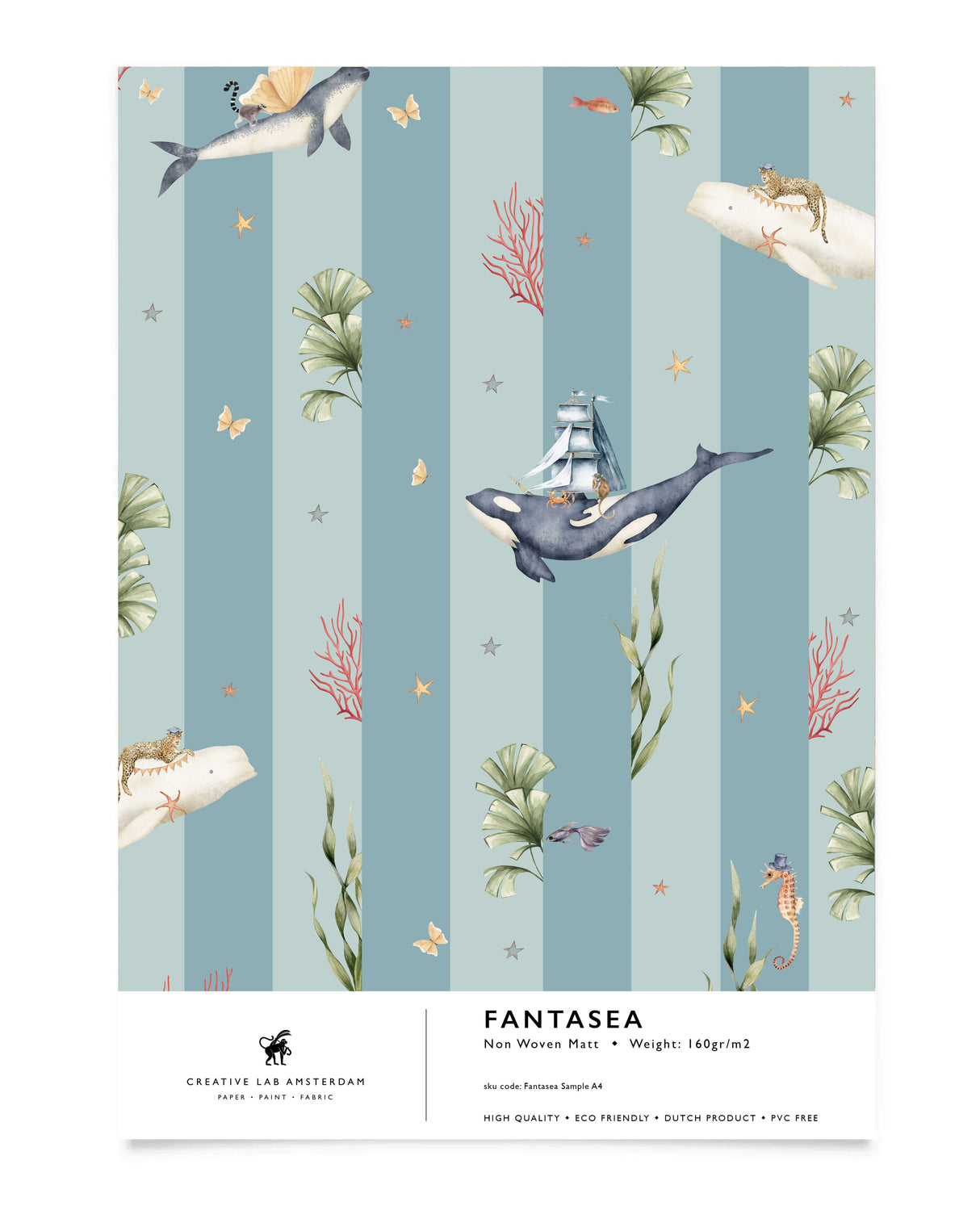 Peony Green Behang Sample