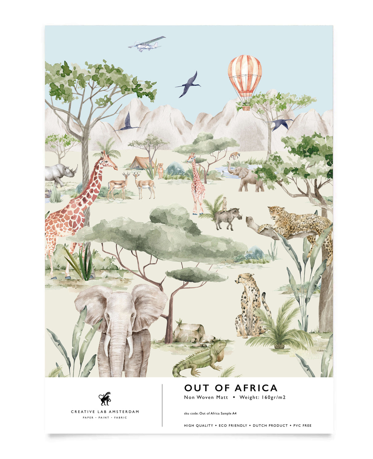 Out of Africa Wallpaper Sample