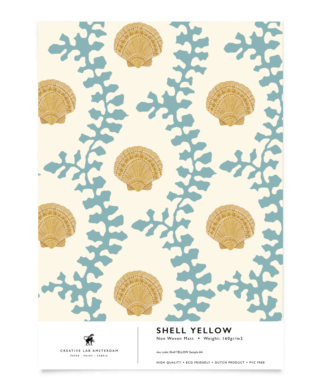 Peony Green Behang Sample