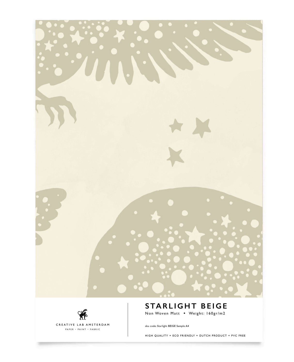 Starlight Beige Wallpaper Sample
