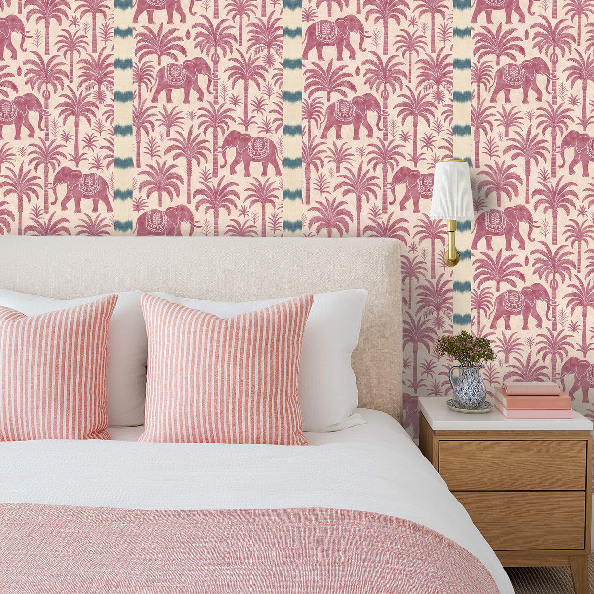 Sandalwood Safari Purple Wallpaper Sample