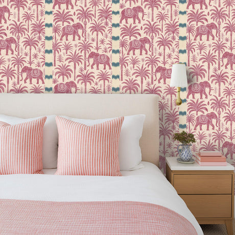 Sandalwood Safari Purple Wallpaper Sample
