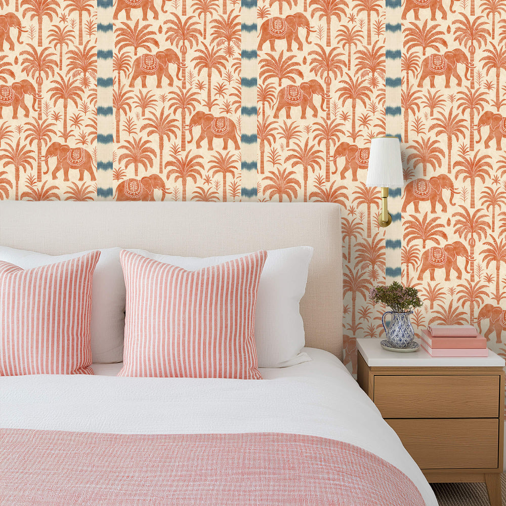 Sandalwood Safari Orange Wallpaper Sample