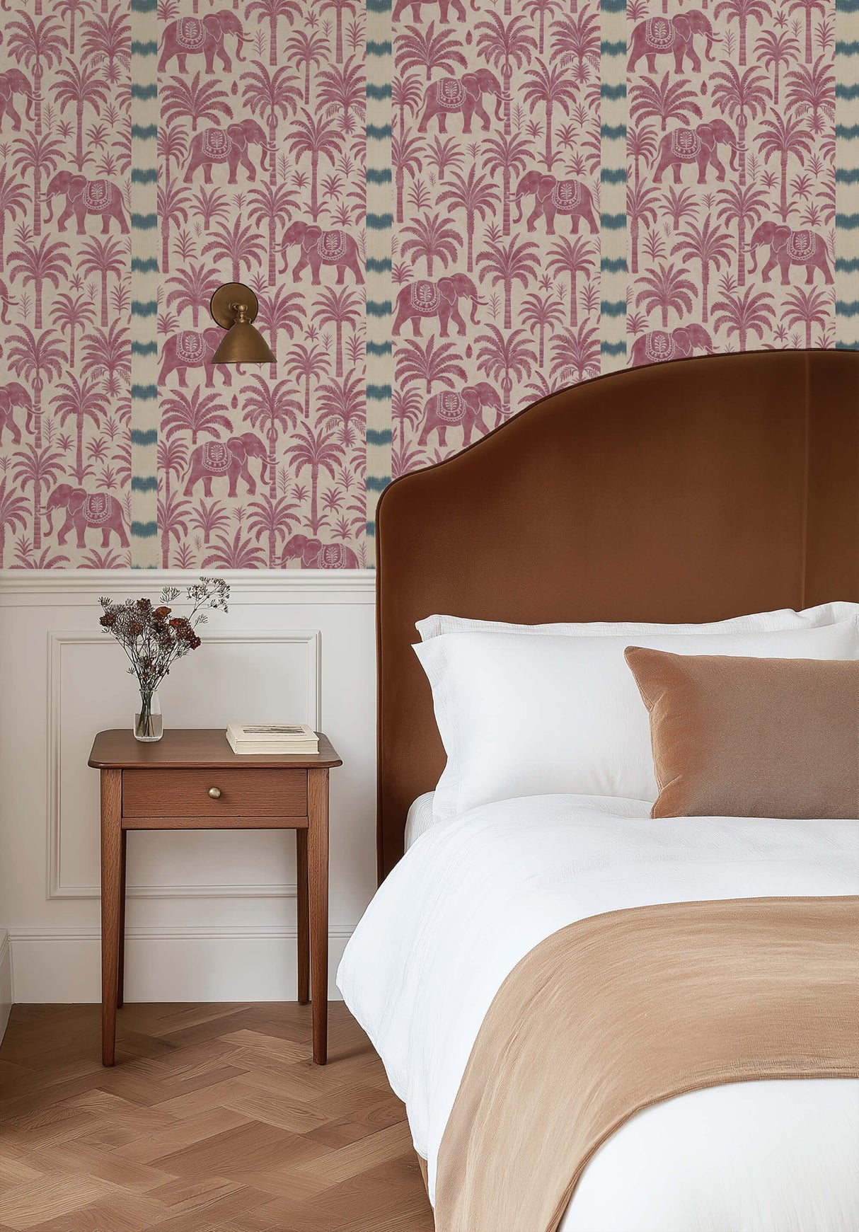 Sandalwood Safari Purple Wallpaper