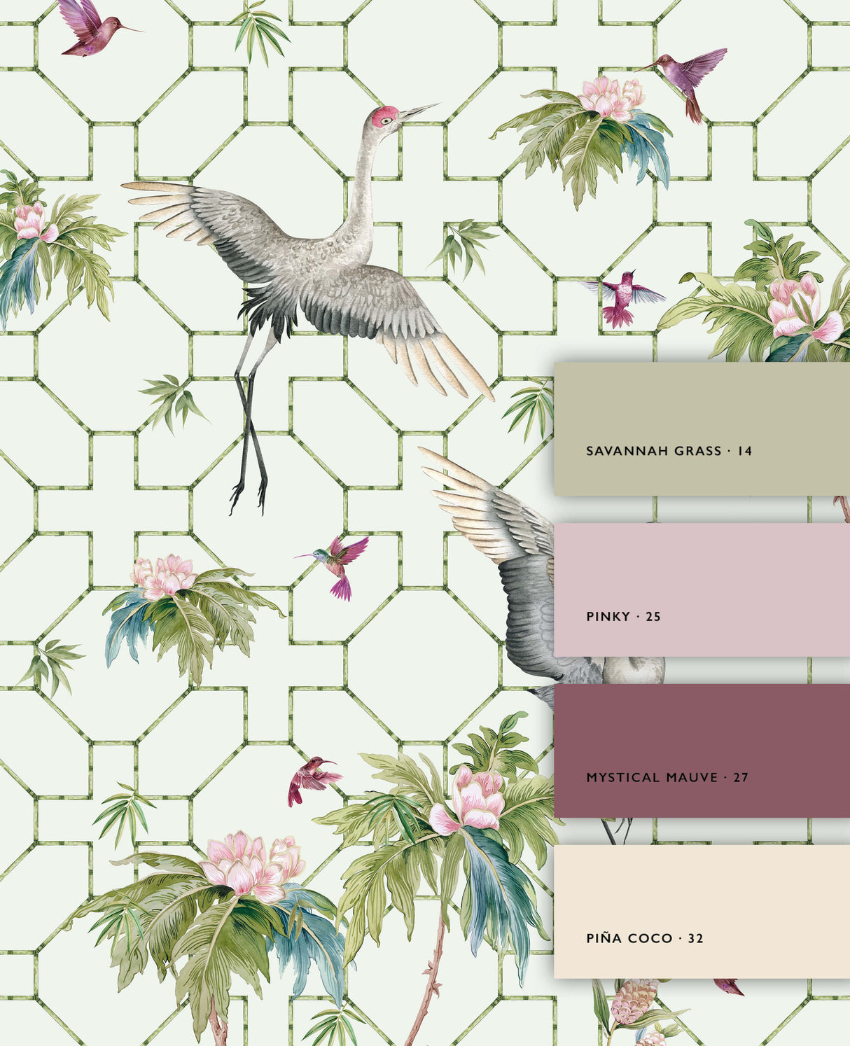 Bamboo Symphony Wallpaper Sample