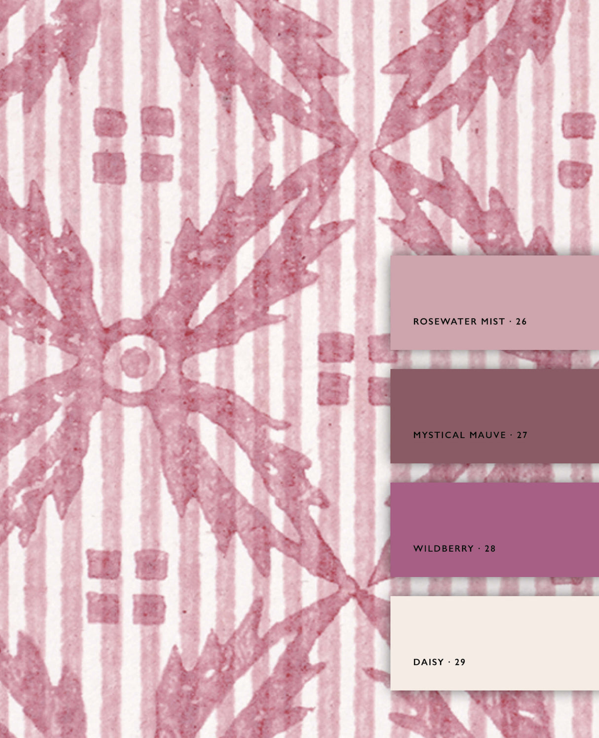 Edelweiß Rosa Tapete