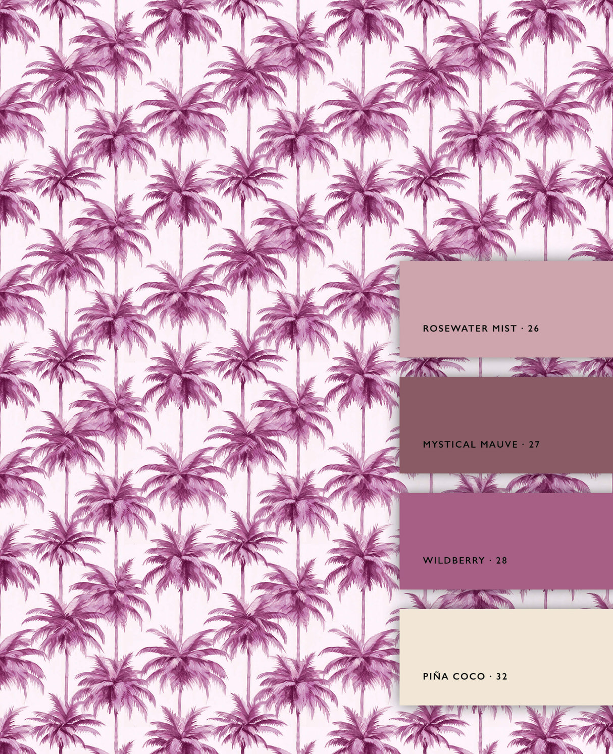 Peony Green Behang Sample