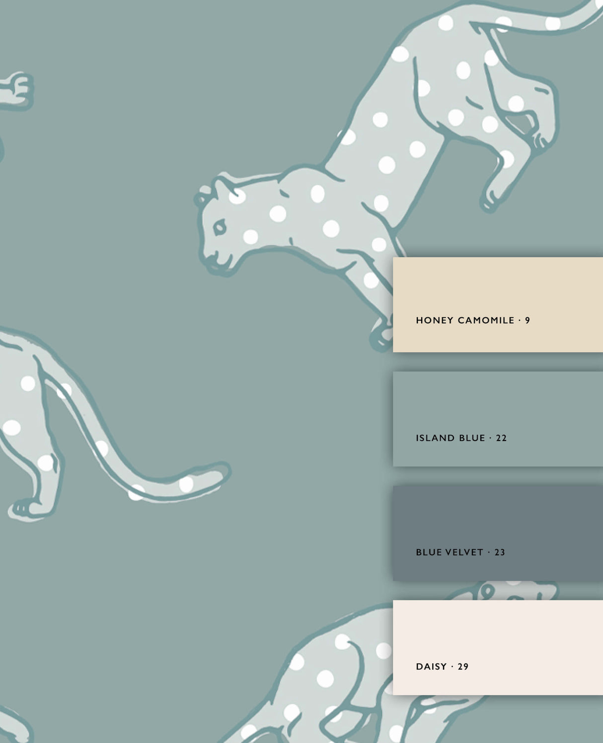 Panther Dots Green Wallpaper