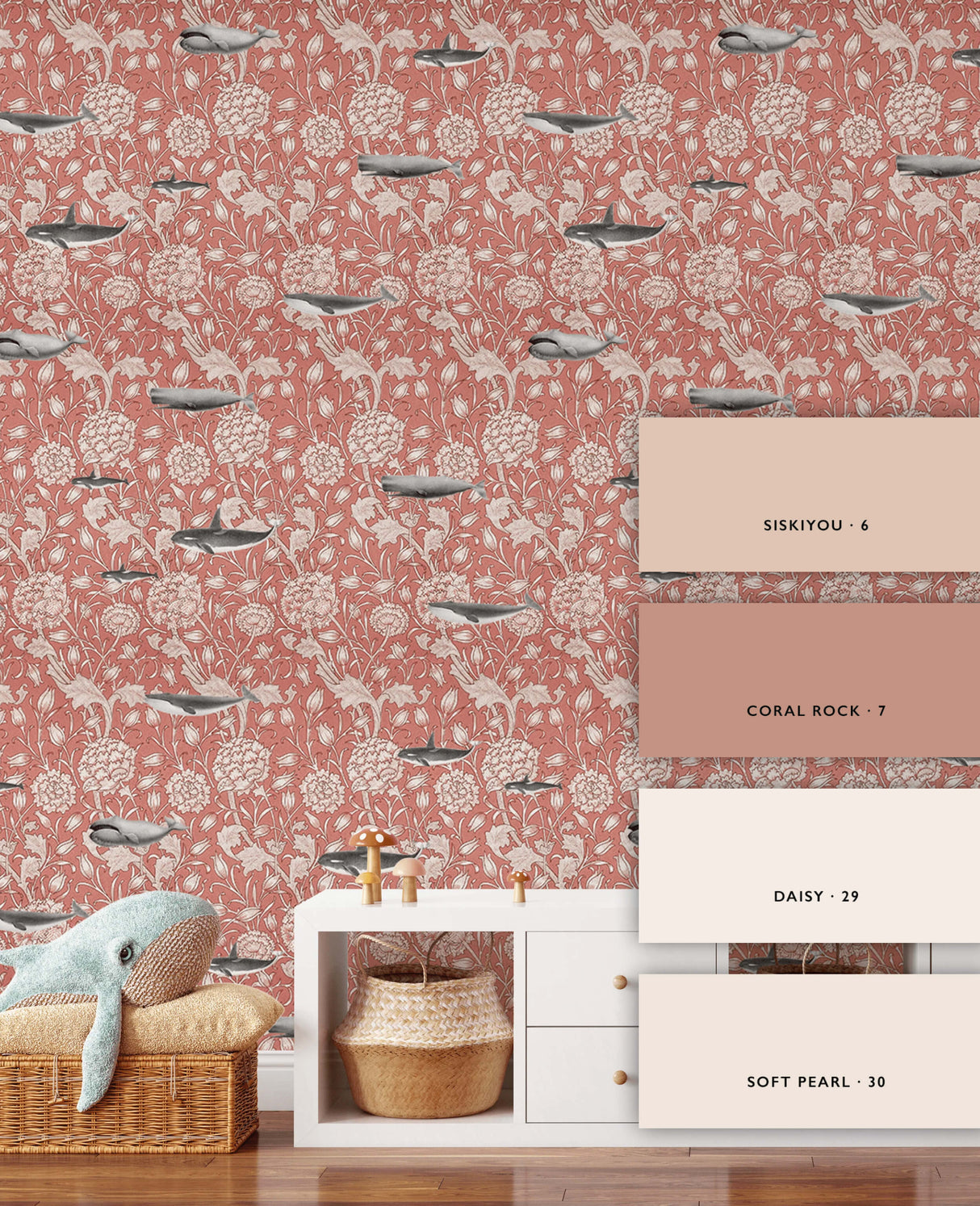 Whaliam Morris Coral Wallpaper
