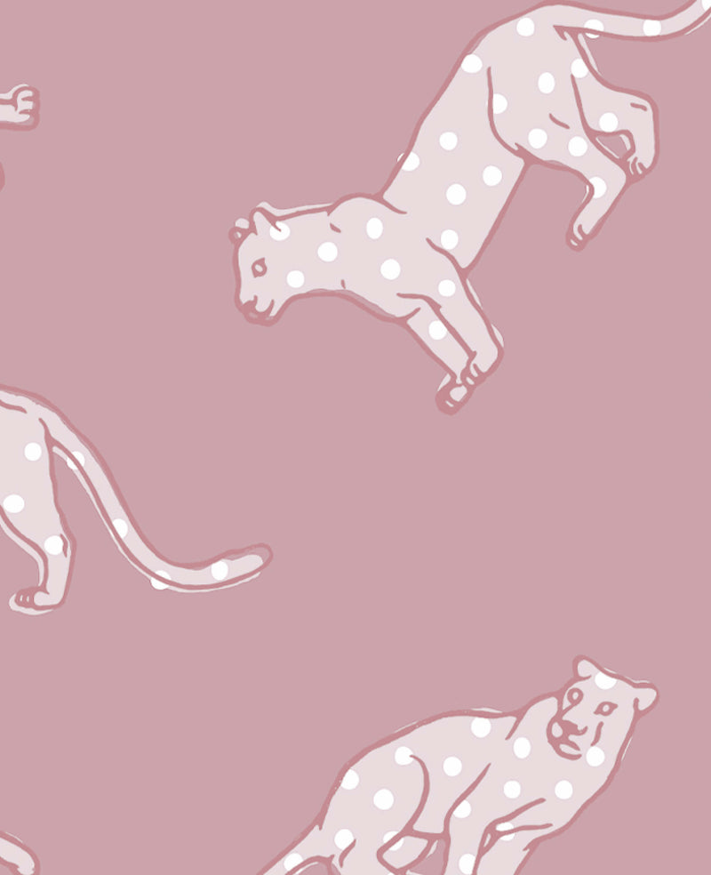 Panther Dots Pink Sample
