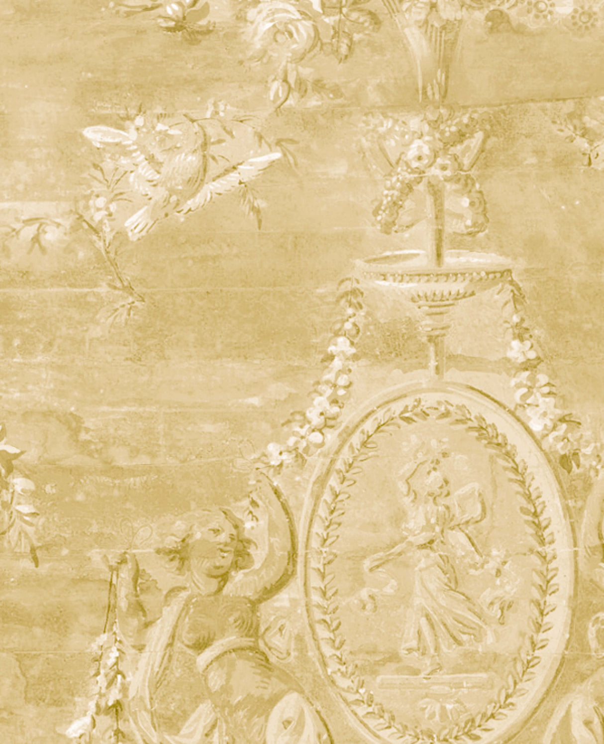 Versailles Yellow Wallpaper
