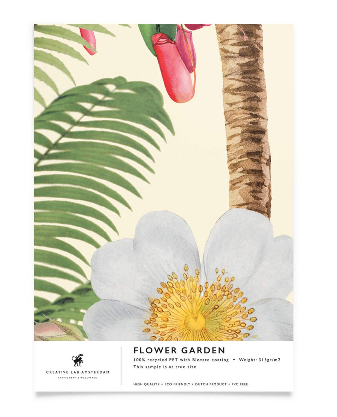 Creative Lab Amsterdam badkamer behang Flower Garden bathroom Wallpaper sample