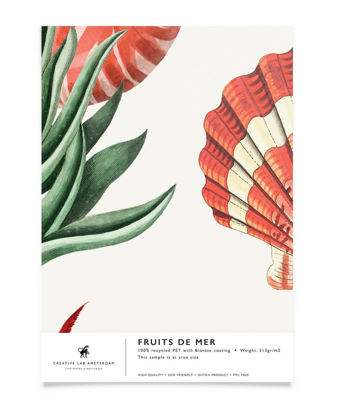 Creative Lab Amsterdam badkamer behang Fruits de Mer bathroom Wallpaper sample