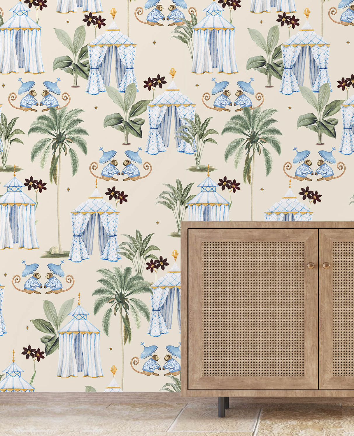 Chin Monkey Vanille Hintergrund