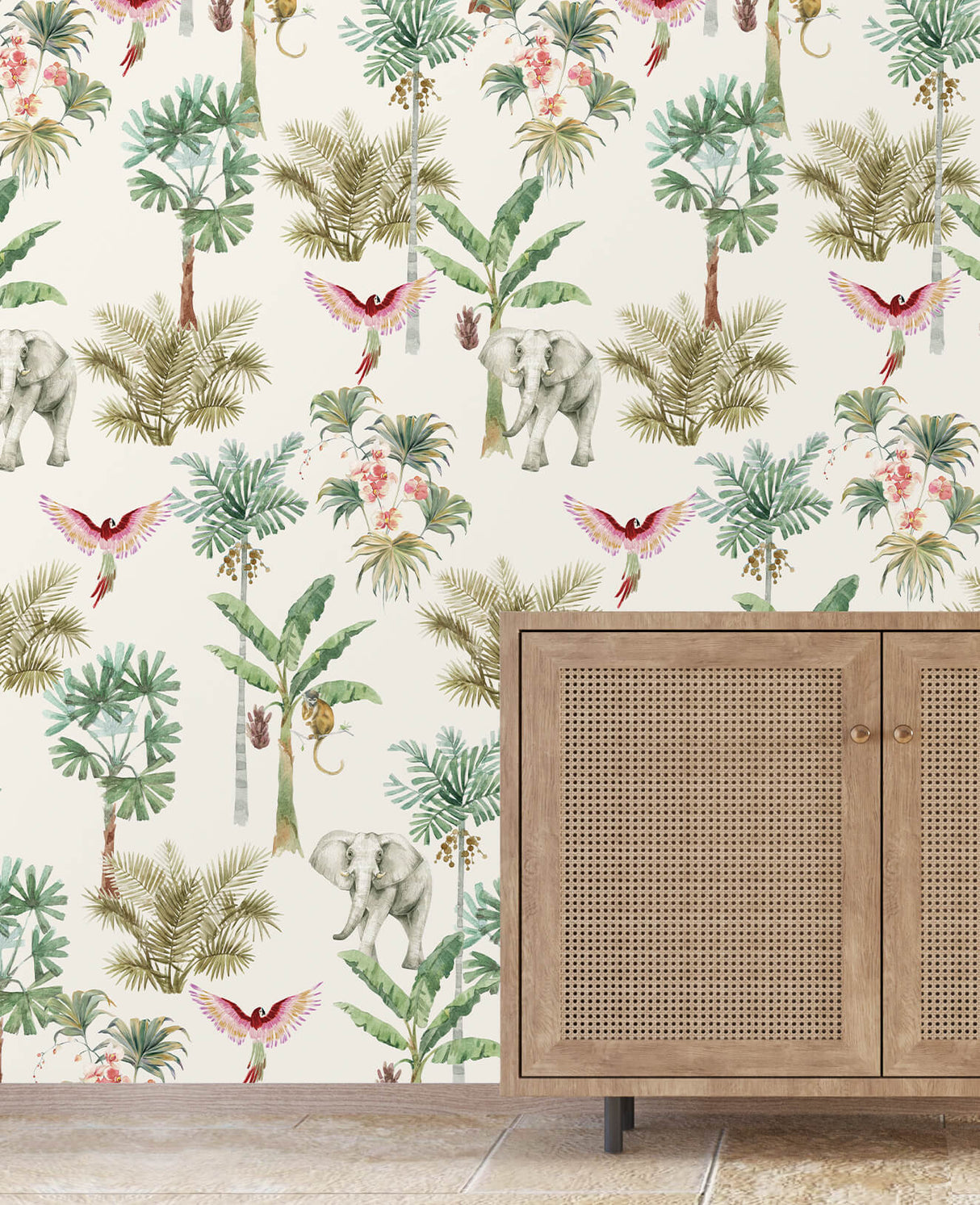 Tapetenmuster „Nationalpark Grün“