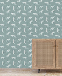 Panther Dots Green Wallpaper