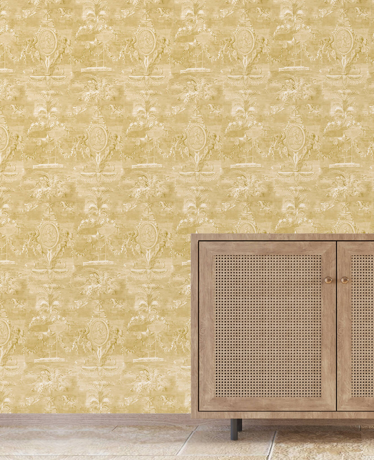 Versailles Yellow Wallpaper