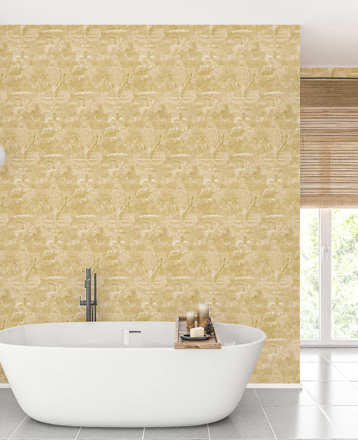 Versailles Yellow Wallpaper
