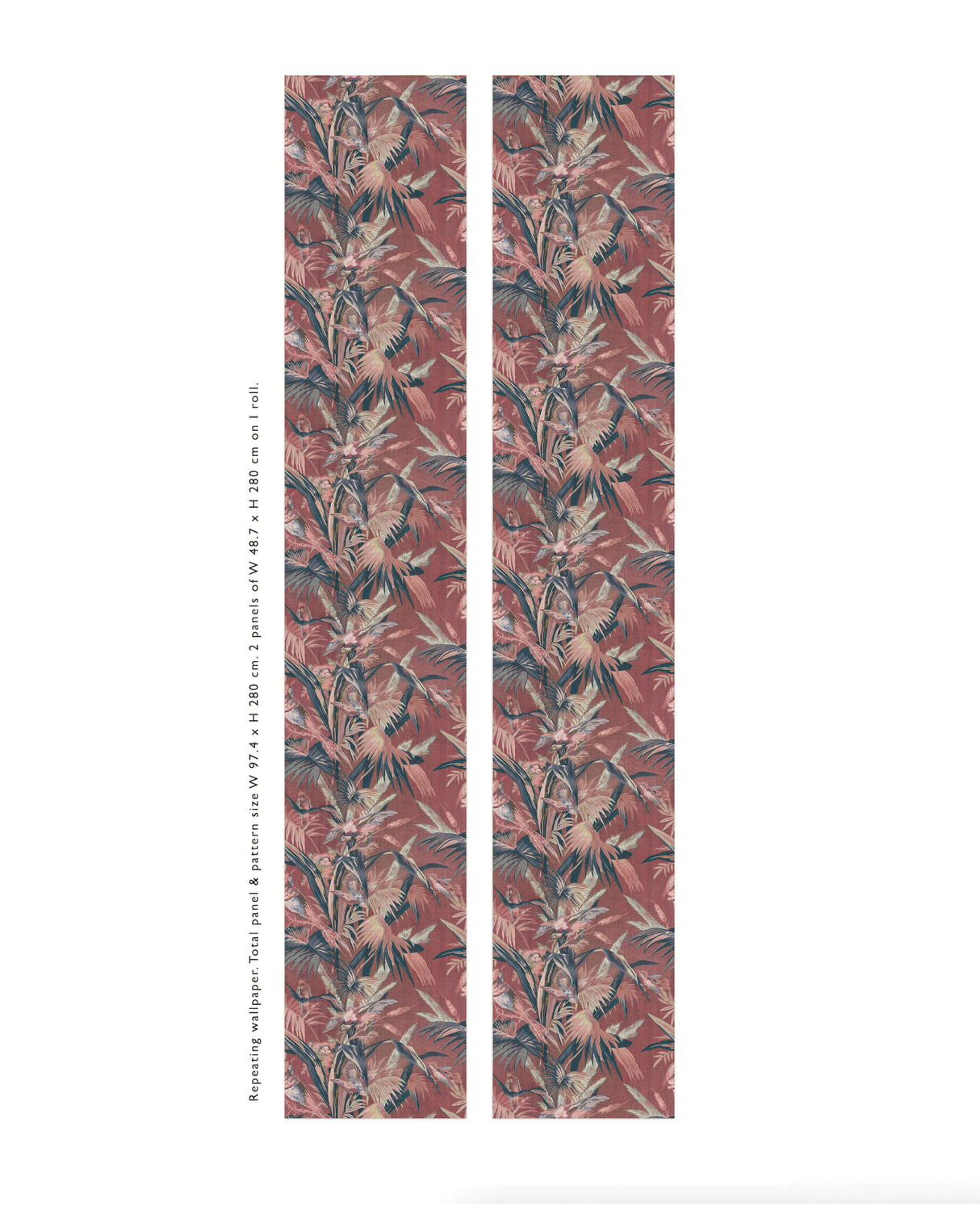 Vintage Feathers Pink Wallpaper