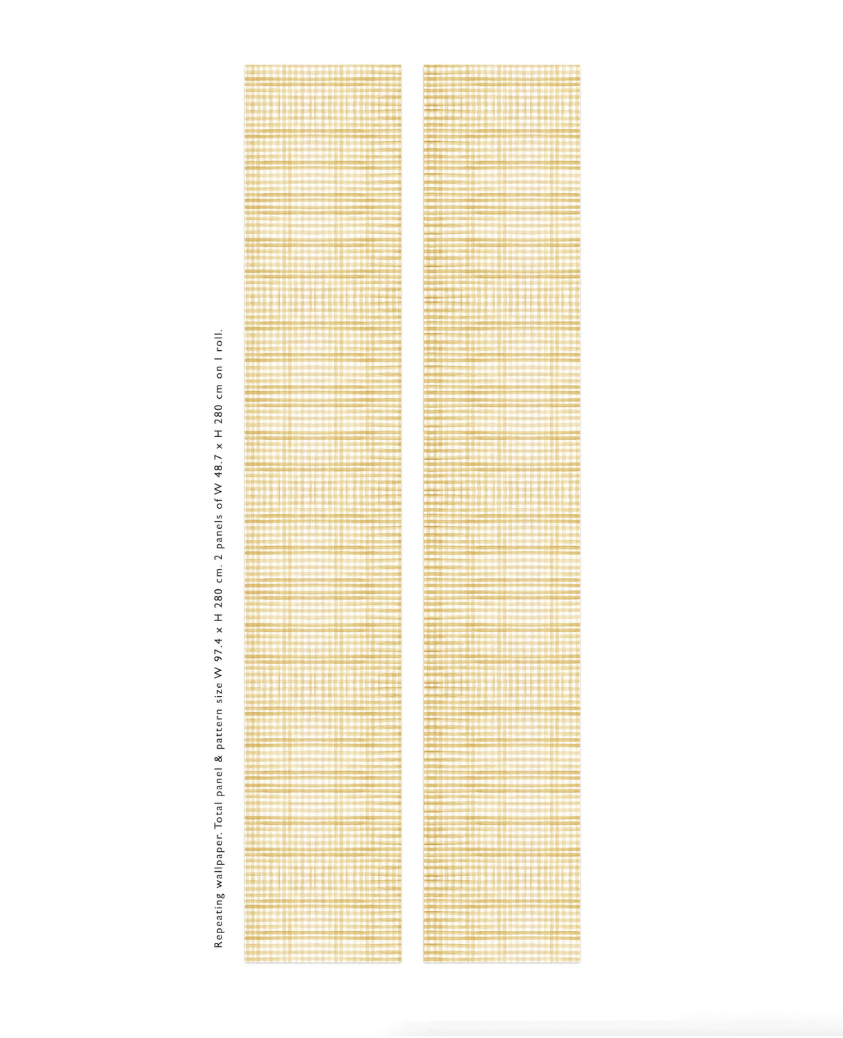 Tapete „Tartan Gelb“