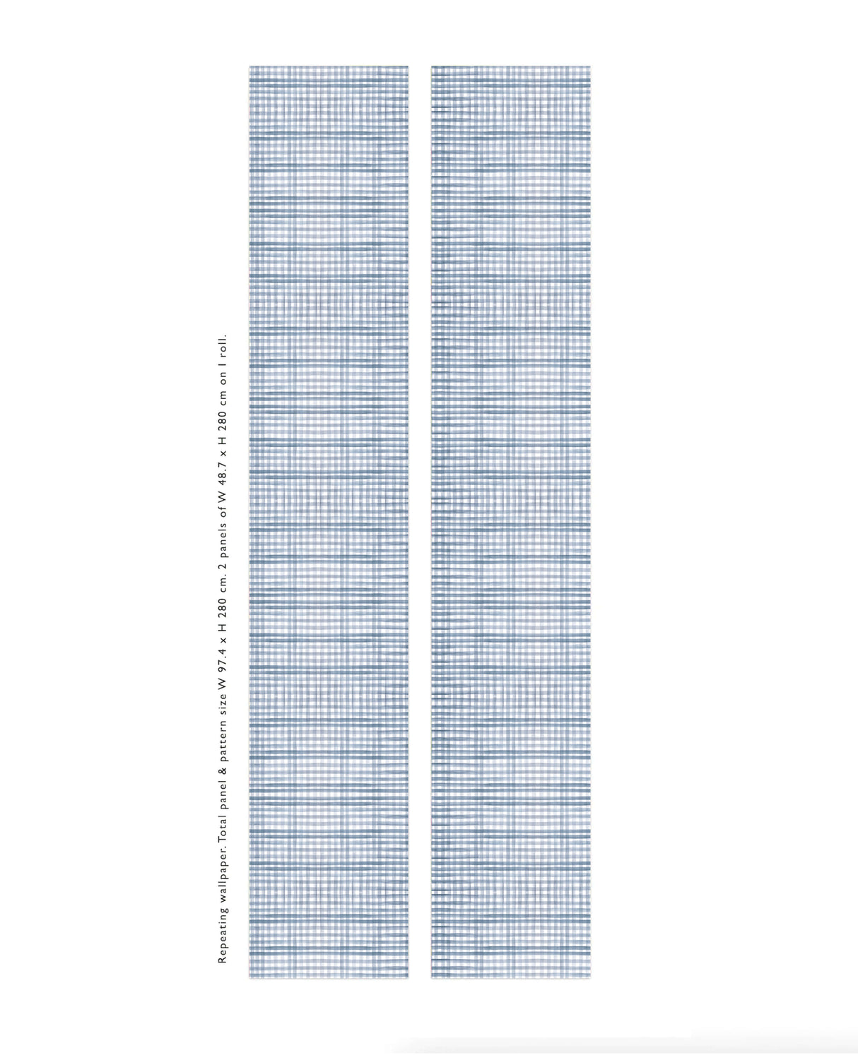 Tapete „Schottenkaro Blau“