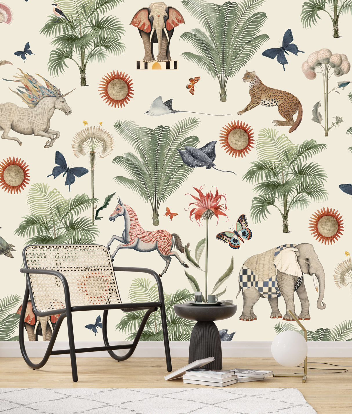 Butterfly Garden Light Wallpaper