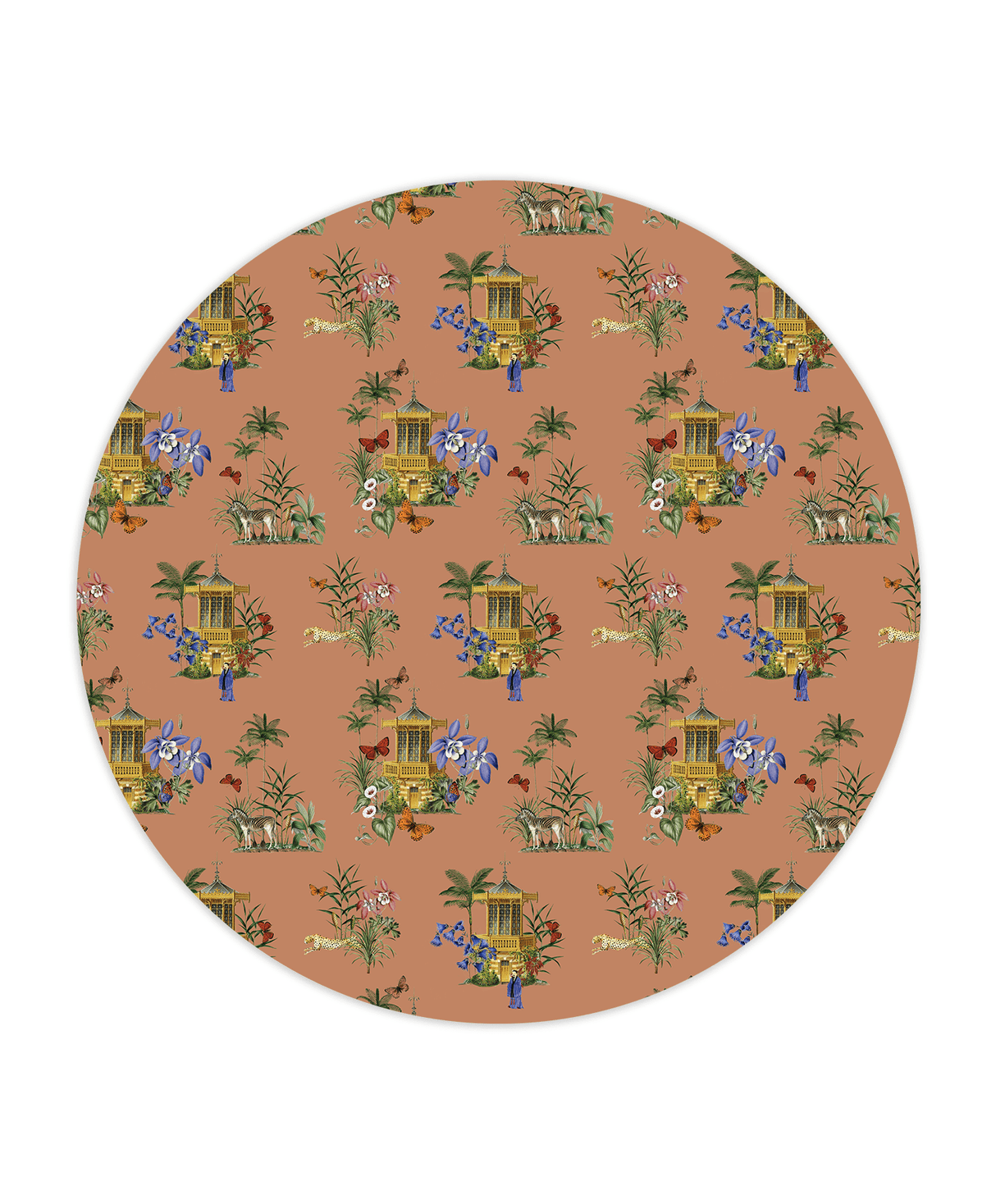 Creative Lab Amsterdam behang cirkel Asian Botanical Garden Terra wallpaper circle