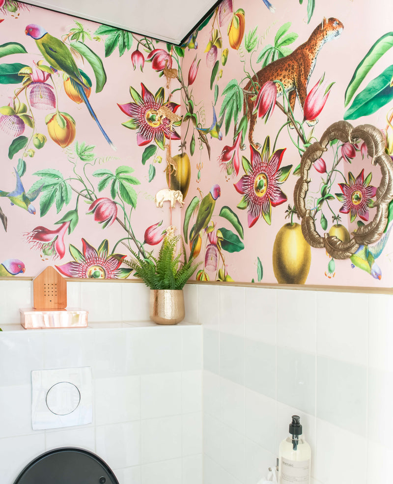 Botanical Garden bathroom wallpaper