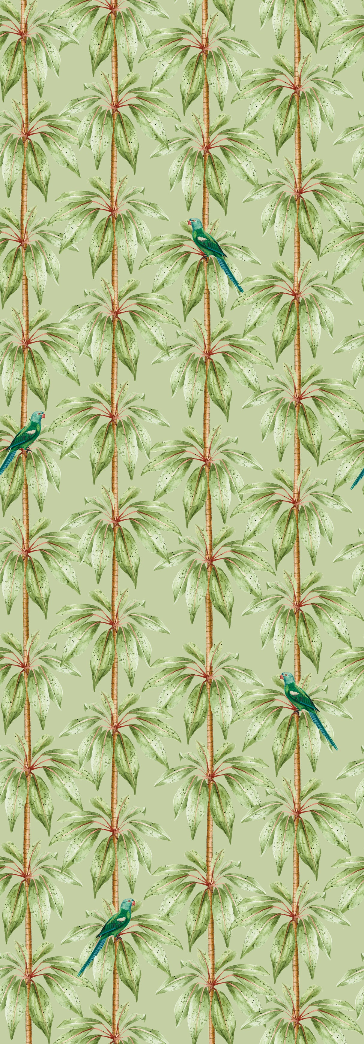 Creative Lab Amsterdam behang Canary Club Green Wallpaper
