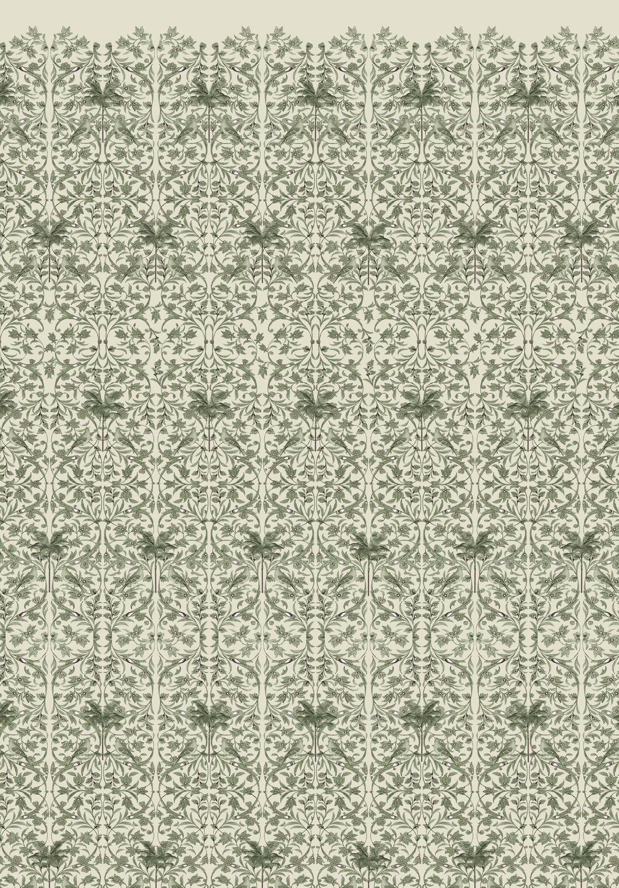 Creative Lab Amsterdam behang Celestial Palm Green wallpaper