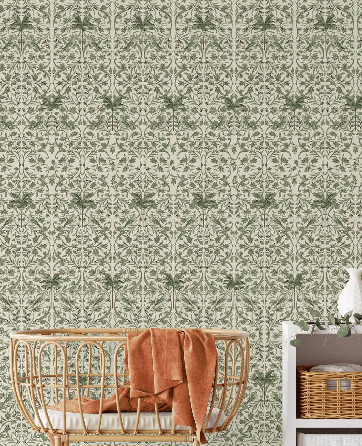 Creative Lab Amsterdam behang Celestial Palm Green wallpaper