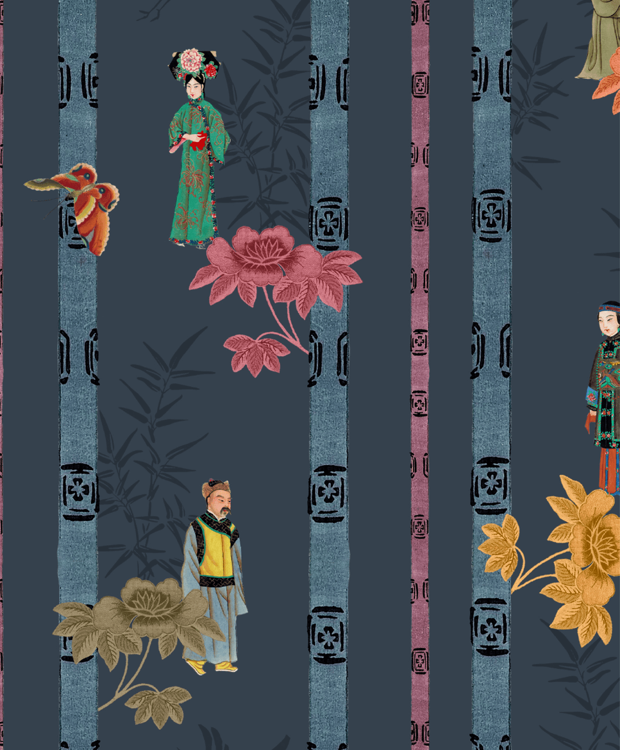 Creative Lab Amsterdam behang Chinese Costume  Wallpaper detail